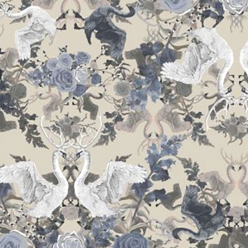Swan Song in Daydream | Non FR | 1 Half Metre Velvet Fabric