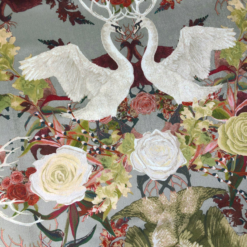 Swan Song in Enchanting | Velvet Fabric Sample