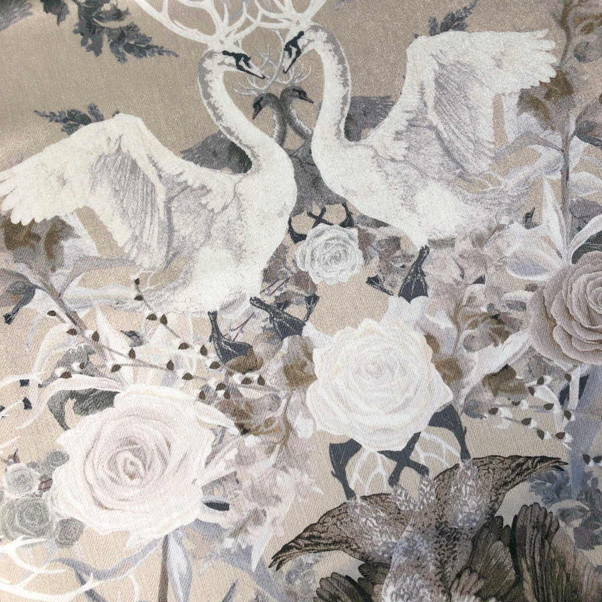 Swan Song - Taffeta | Natural Hues Velvet Fabric
