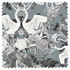 Swan Song in Tranquility | Velvet Fabric Sample