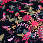 Aviana Velvet Fabric in Midsummer Night Dark Floral by Becca Who