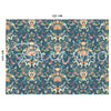 Becca Who Fabric Aviana in Blue Wildflowers Birds Floral