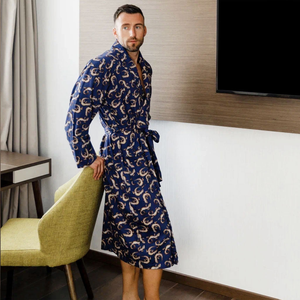 Mens lightweight summer best sale dressing gown