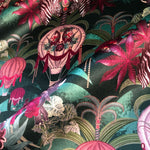 Balloon Safari in Emerald | Green Velvet Fabric