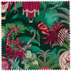 Balloon Safari in Emerald | Velvet Fabric Sample