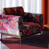 Becca Who designer upholstery fabric colourful art Balloon Safari Ruby