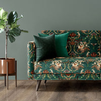 Serpentwined in Forest Green | Velvet Fabric