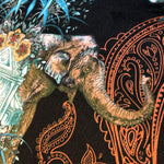 Magic Of India in Sariska | Black Patterned Velvet Fabric