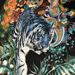 Magic Of India in Sariska | Black Patterned Velvet Fabric