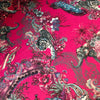 Magic Of India in Lotus | Bright Pink Patterned Velvet Fabric