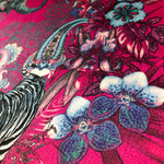 Magic Of India in Lotus | Velvet Fabric Sample