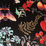Becca Who Velvet Fabric Design Bee Dance in Black