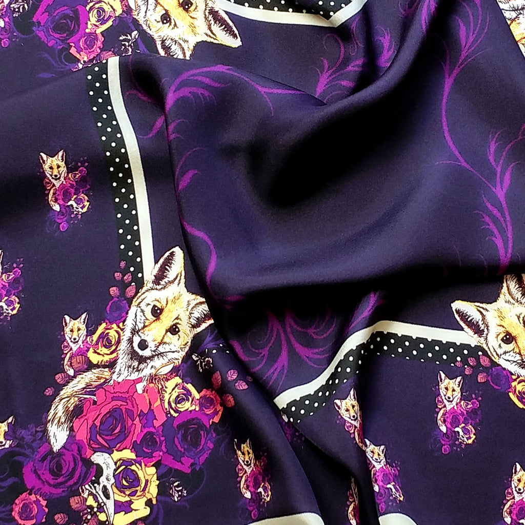 Bohemian Fox | Pure Silk Scarf 65cm