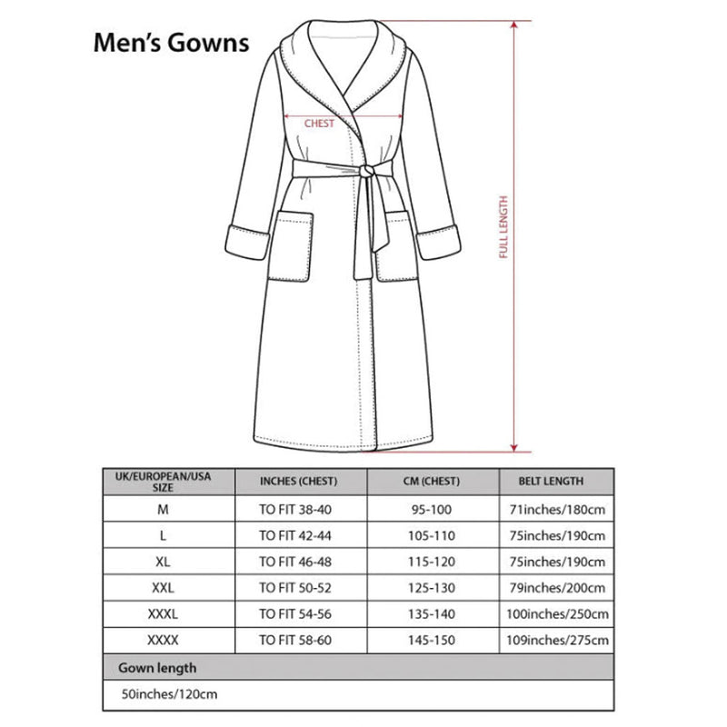 Geckos in Navy | Lightweight Men's Dressing Gown