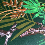 Crocodilia in Jungle | Velvet Fabric