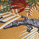 Crocodilia in Sunset | Velvet Fabric Sample