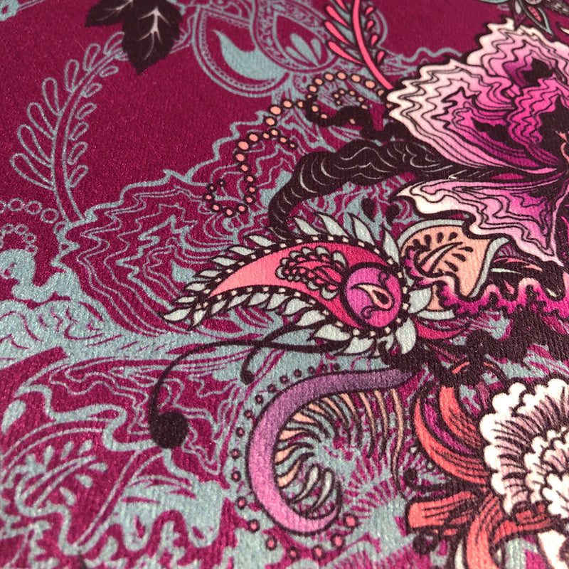 Eden in Berries | Velvet Fabric