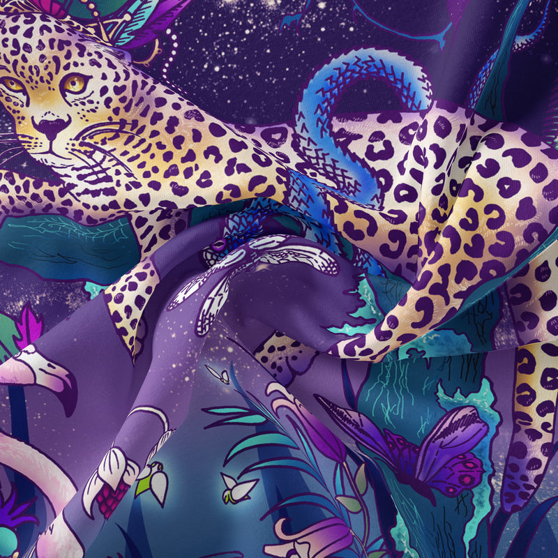 Regal Exotic Leopard | Silk Modal Scarf 90cm