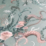 Ocean Treasures in Coastal | Velvet Fabric