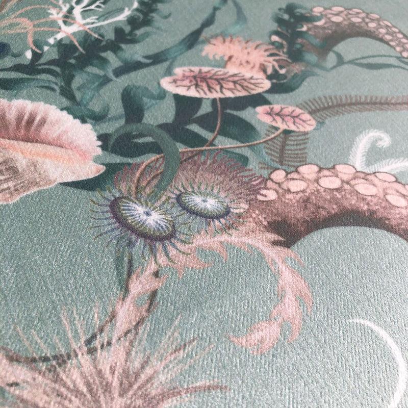 Ocean Treasures in Coastal | Velvet Fabric