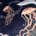 Ocean Treasures in Deepwater | Velvet Fabric Sample