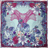 Owl & Elephants | Pure Silk Scarf 90cm