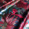 Rainforest Birds Patterned Velvet Upholstery and Soft Furnishings Fabric