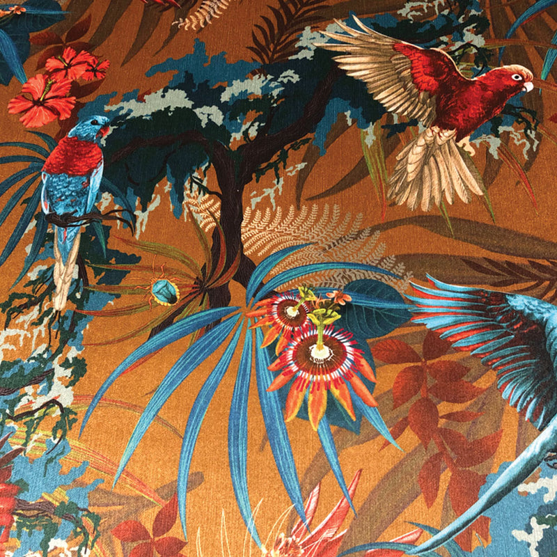 Rainforest Rush in Melody | Velvet Fabric Sample