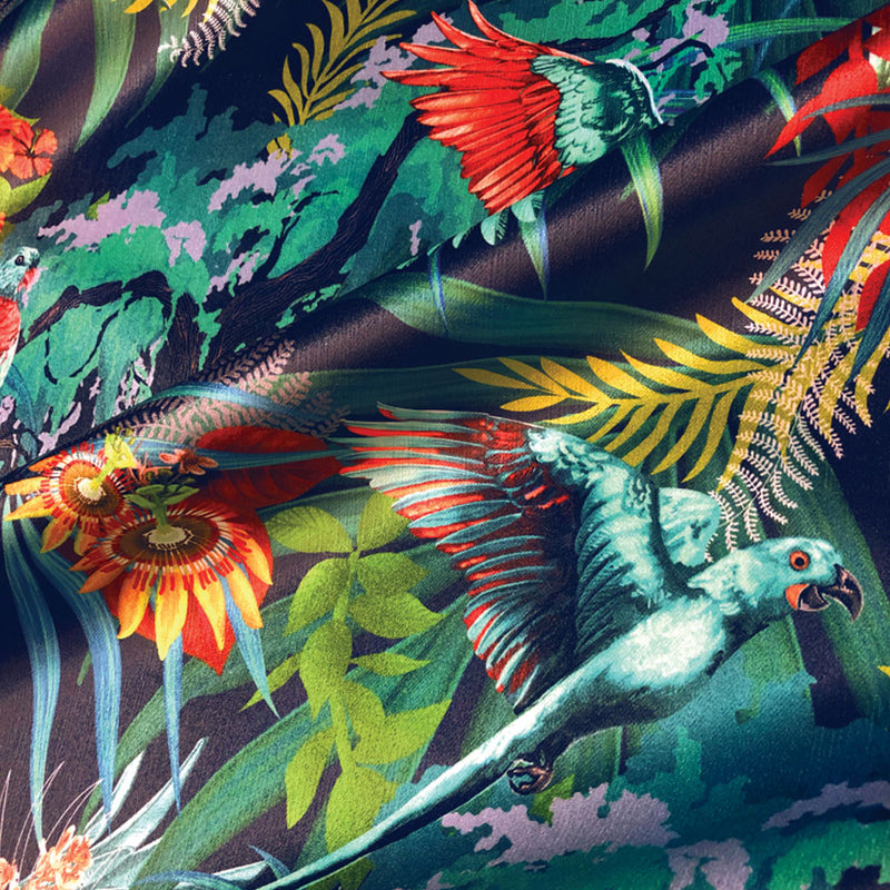 Rainforest Rush in Tropic | Velvet Fabric
