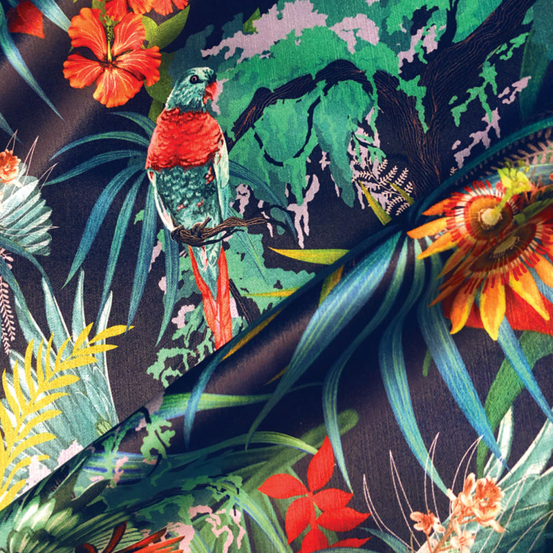 Rainforest Rush in Tropic | Velvet Fabric