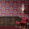 Leopard Luxe Red & Gold Wallpaper for a bold statement on the wall