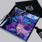 Regal Exotic Leopard | Pure Silk Scarf 65cm