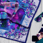 Regal Exotic Leopard | Pure Silk Scarf 65cm