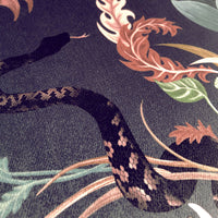 Serpentwined in Nightfall | Velvet Fabric Sample