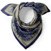 Stag in Navy & Gold | Pure Silk Neckerchief 65cm