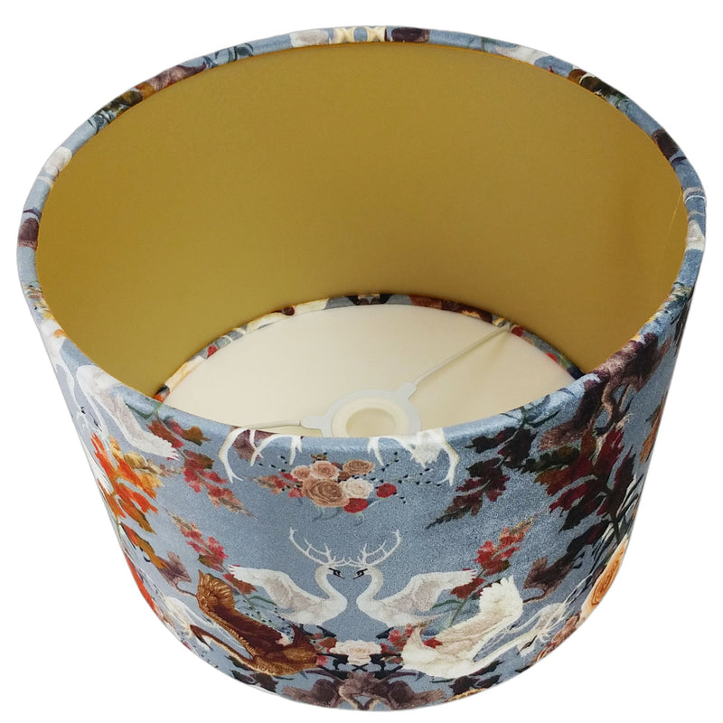 Swan Song | Velvet Drum Lampshade